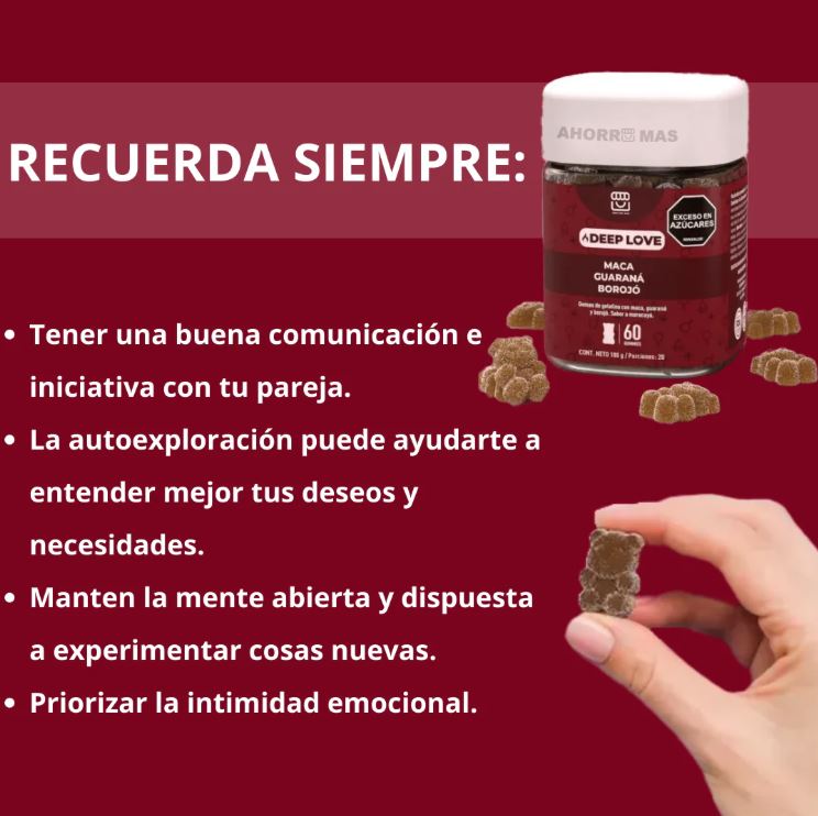 Love Gummies™:💖 Huanarpo Macho + Maca Negra + Jengibre -- ¡Enciende la chispa de tu relación al instante! 🔥