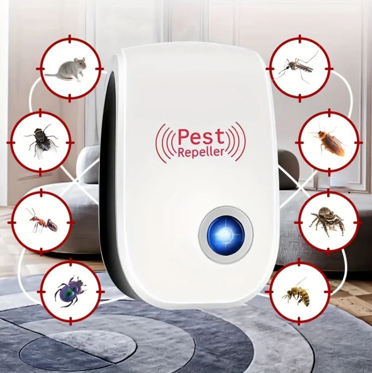 UltraSafe RepelPro™:Repelente Ultrasónico Inteligente Sumpol™ | Chip Dual Avanzado 🚀 | 1600 ft² Cobertura 🏡 | Sin Químicos, Seguro para Mascotas 🐶🐱