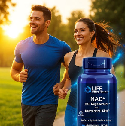 NAD+ Cell Regenerator™ & Resveratrol Elite – ⚡🧬  Energía Celular, Juventud Renovada y Protección Antioxidante 🍇✨