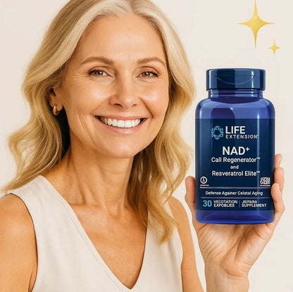 NAD+ Cell Regenerator™ & Resveratrol Elite – ⚡🧬  Energía Celular, Juventud Renovada y Protección Antioxidante 🍇✨