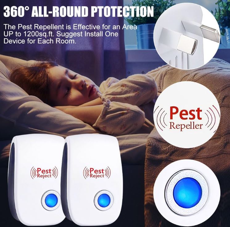 UltraSafe RepelPro™:Repelente Ultrasónico Inteligente Sumpol™ | Chip Dual Avanzado 🚀 | 1600 ft² Cobertura 🏡 | Sin Químicos, Seguro para Mascotas 🐶🐱