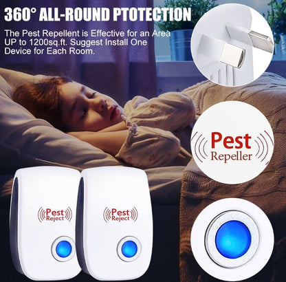 UltraSafe RepelPro™:Repelente Ultrasónico Inteligente Sumpol™ | Chip Dual Avanzado 🚀 | 1600 ft² Cobertura 🏡 | Sin Químicos, Seguro para Mascotas 🐶🐱