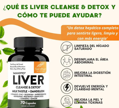 LiverShield PRO®: Desintoxicación natural para sentirte más liviano cada día (70 Cápsulas)