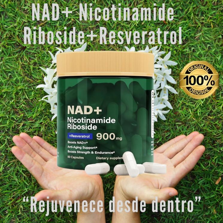 NAD+ Energy Boost™:Más enfoque, vitalidad y claridad mental (80 Cápsulas)