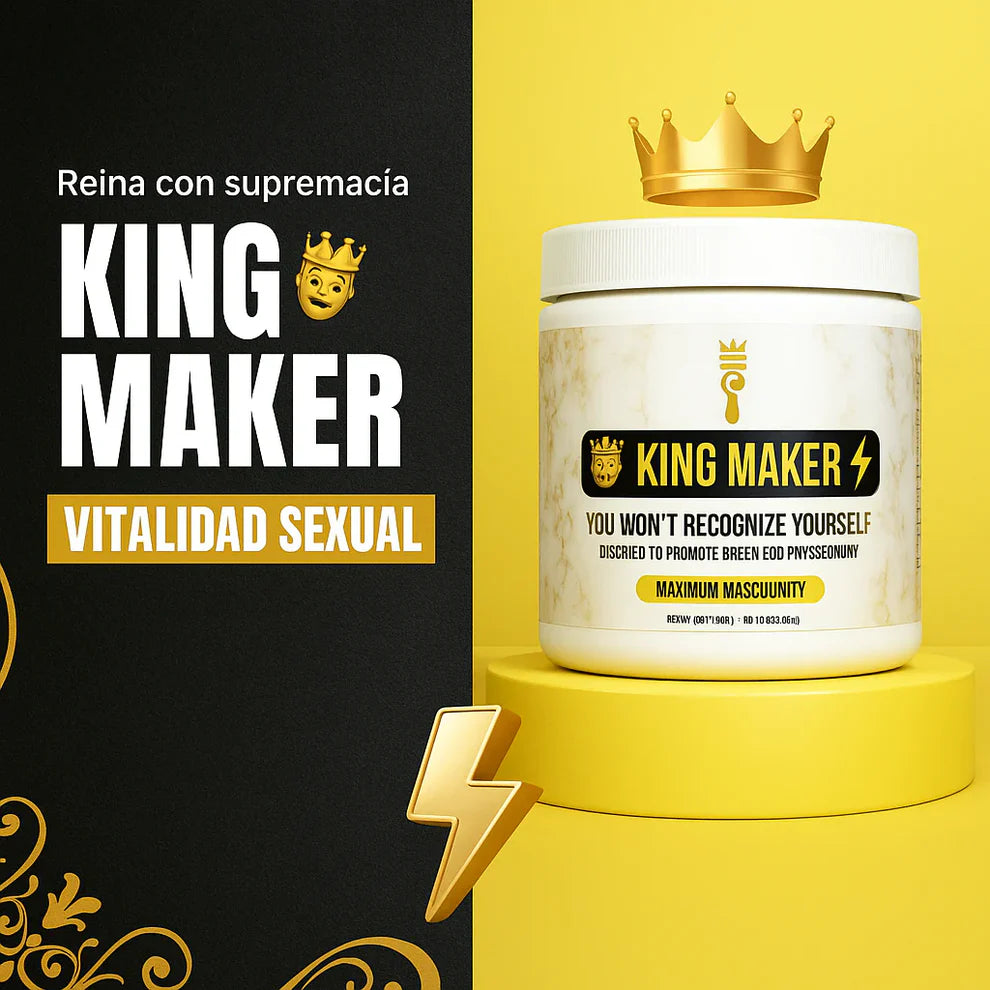 King Maker - Suplemento Natural con Tongkat Ali, Turkesterona, Ecdisterona, Fadogia Agrestis, betarraga roja, maca negra y zinc. + Músculo, recuperación y resistencia 🍆 (13 en 1)