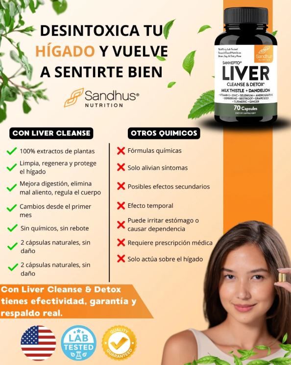 LiverShield PRO®: Desintoxicación natural para sentirte más liviano cada día (70 Cápsulas)