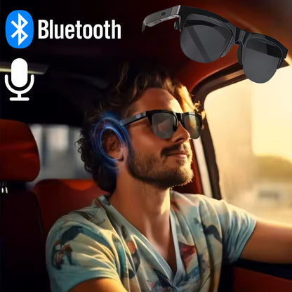 SmartShades Pro - Gafas de sol inteligentes Bluetooth F06/F07/F08 inalámbrico OWS conducción y hablar por teléfono