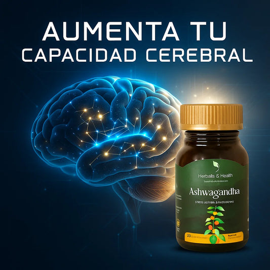Ashwagandha con KSM 66: Remedio natural usado x +3000 años para estimular la capacidad cerebral.