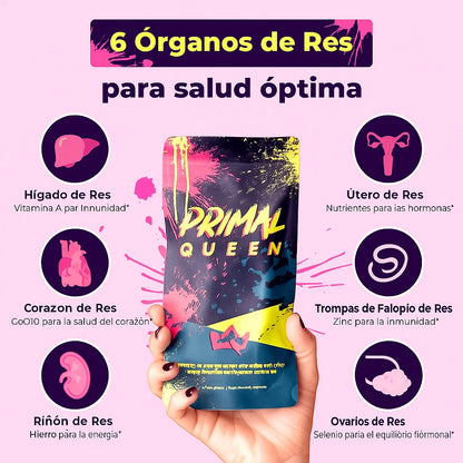 PRIMAL QUEEN: Alimentos superconcentrados en cápsulas para el equilibrio de tu salud 💗👑