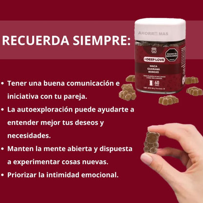 Love Gummies™:💖 Huanarpo Macho + Maca Negra + Jengibre -- ¡Enciende la chispa de tu relación al instante! 🔥