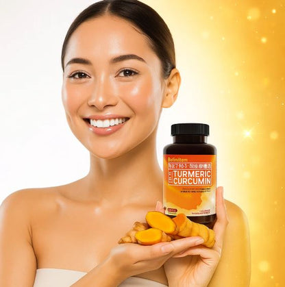 Curcumina Plus ™: Antioxidante, Anti-inflamatorio - Para la artritis, corazón, cerebro hígado y riñones (Producido en 🇺🇸) - 90 Cápsulas