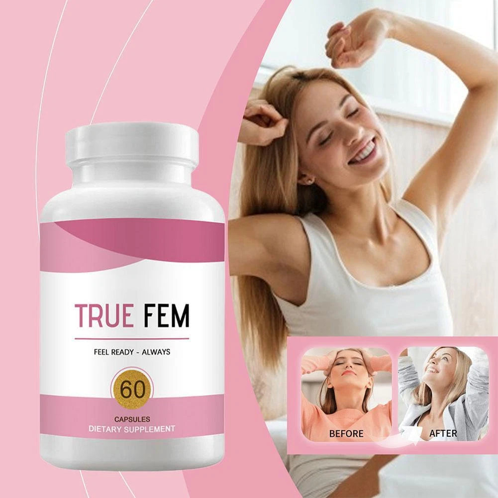 🌸💖 True Fem™ – Cápsulas para el Equilibrio Hormonal y Bienestar Femenino - Suplemento 13 EN 1 (60 Cápsulas)