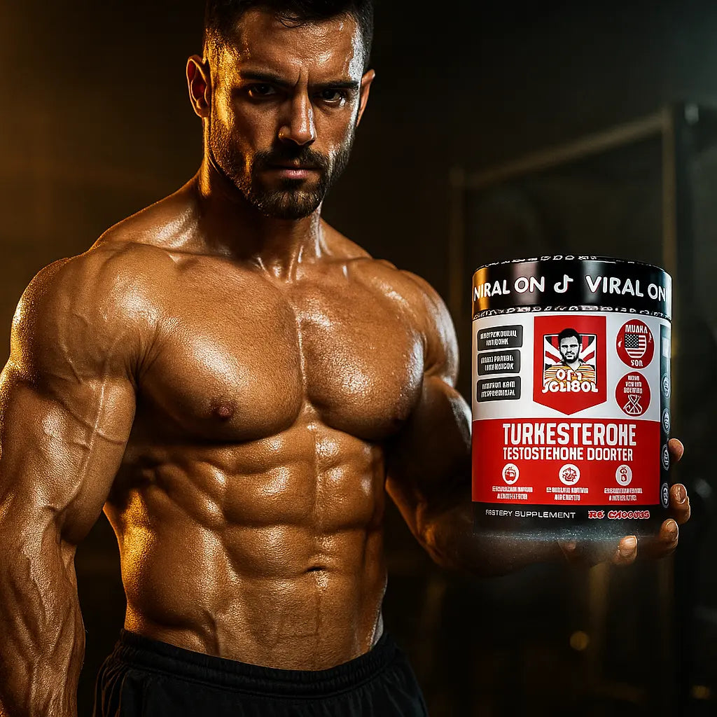 Old School Labs Suplemento de testosterona para hombres – Turkesterona 1500 mg de potencia máxima + Tongkat Ali y BioPerine® – Crecimiento muscular, recuperación, impulso y resistencia – 120 cápsulas